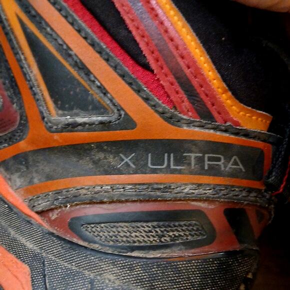 Men's Salomon X Ultra 3 Mid GTX Hiking Boots Red Size 10 - Picture 8 of 9